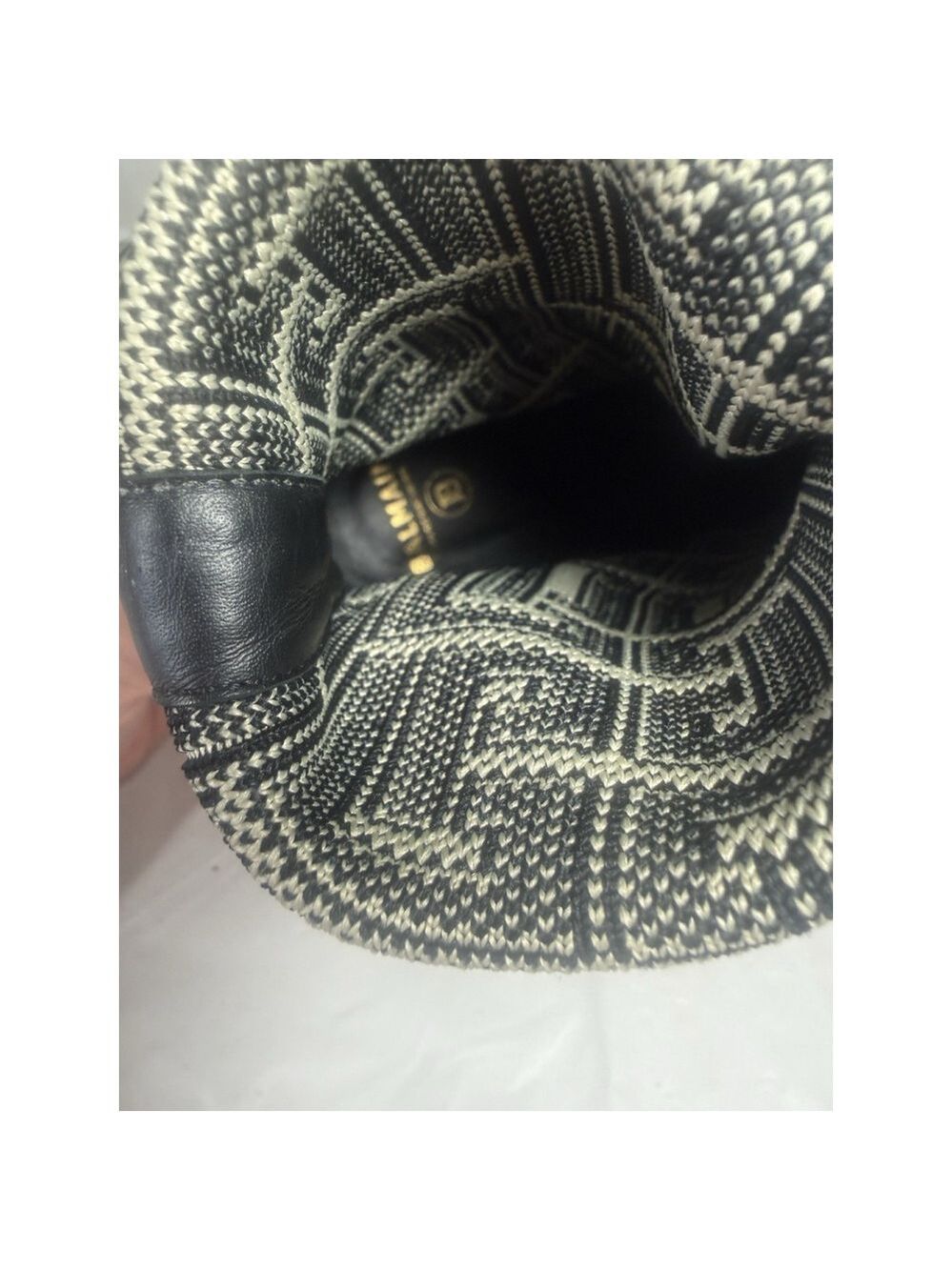 Balmain Skye Stretch Knit Ankle Boots EU 37 Monogram Pattern Made in Italy - Picture 16 of 16